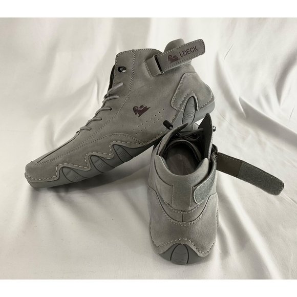 LDECK LANSGELING Suede Velcro Sneakers Non-Slip MEN's NEW SZ 13 - Picture 4 of 10